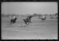 Activity during polo match, Abilene, Texas by Russell Lee
