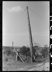 Pumping rig, Seminole oil field, Oklahoma by Russell Lee