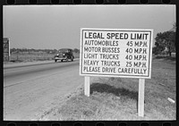 Highway sign, Waco, Texas by Russell Lee