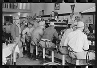 [Untitled photo, possibly related to: Interior of cafe, Junction, Texas] by Russell Lee