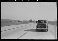 Scene on the highway north of San Antonio, Texas, Bexan County by Russell Lee
