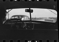 [Untitled photo, possibly related to: Highway in Bexar County, Texas, from an automobile] by Russell Lee