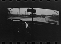 [Untitled photo, possibly related to: Highway in Bexar County, Texas, from an automobile] by Russell Lee
