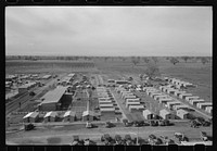 Housing for agricultural workers at the FSA (Farm Security Administration) farm workers community, Woodville, California by Russell Lee