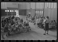 [Untitled photo, possibly related to: Sunday school, FSA (Farm Security Administration) farm workers community, Woodville, California] by Russell Lee