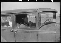 [Untitled photo, possibly related to: Migratory agricultural worker waiting at the Little Creek end for the Norfolk-Cape Charles ferry]. Sourced from the Library of Congress.