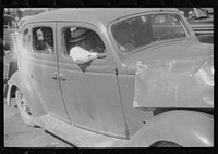 [Untitled photo, possibly related to: Florida migrant's car at the Little Creek end of the Norfolk-Cape Charles ferry]. Sourced from the Library of Congress.
