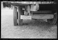 Rear end of a truck carrying thirty-five migrants from Belcross, North Carolina to Onley, Virginia. Sourced from the Library of Congress.