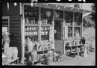[Untitled photo, possibly related to: Novelty store and proprietor along U.S. 1, a few miles north of Washington, D.C.]. Sourced from the Library of Congress.