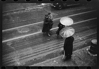 Rain and snow in Providence, Rhode Island. Sourced from the Library of Congress.