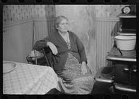 [Untitled photo, possibly related to: Mrs. Rambone, wife of Italian FSA (Farm Security Administration) client, market gardener and dairy farmer. Johnston, Rhode Island]. Sourced from the Library of Congress.