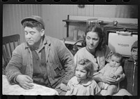[Untitled photo, possibly related to: Wife and children of Dennis Decosta, Portugese FSA (Farm Security Administration) client, owns twelve cows on a small farm in Little Compton, Rhode Island]. Sourced from the Library of Congress.