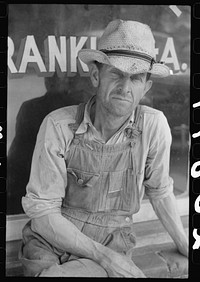 Farmer in town on a Saturday afternoon in Franklin, Heard County, Georgia. Sourced from the Library of Congress.
