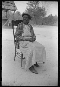 [Untitled photo, possibly related to: This seventy-nine year old woman plans to go to Tennessee to live with one of her children there. Eight of her children have left their home in Heard County. Southern section of Heard County, Georgia]. Sourced from the Library of Congress.