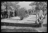 [Untitled photo, possibly related to: At a funeral of a member of an old Greene County family, the Boswells, Georgia]. Sourced from the Library of Congress.