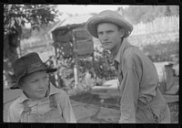 The sons of Mr. E.A. Marcus, FSA (Farm Security Administration) borrower, near Woodville, Green County, Georgia. Sourced from the Library of Congress.