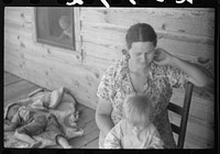 [Untitled photo, possibly related to: Tenant farm woman in northern Greene County, Georgia]. Sourced from the Library of Congress.