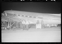 [Untitled photo, possibly related to: A plane waiting to take off at the municipal airport, Washington, D.C.]. Sourced from the Library of Congress.