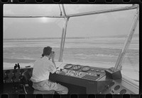 [Untitled photo, possibly related to: Plane coming in at the municipal airport, seen from the control tower, Washington, D.C.]. Sourced from the Library of Congress.