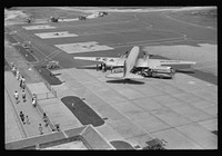 Planes on the field at the municipal airport in Washington, D.C.. Sourced from the Library of Congress.