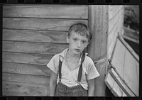 [Untitled photo, possibly related to: Children of Albert Lynch, FSA (Farm Security Administration) client, Dummerston, Vermont]. Sourced from the Library of Congress.