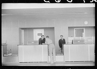 [Untitled photo, possibly related to: In the main waiting room at the municipal airport in Washington, D.C.]. Sourced from the Library of Congress.