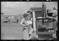 [Untitled photo, possibly related to: At a small American Legion carnival near Bellows Falls, Vermont]. Sourced from the Library of Congress.