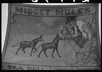 Poster advertising sideshow at the Rutland Fair, Rutland, Vermont. Sourced from the Library of Congress.