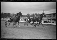 Sulky races at the Rutland Fair, Vermont. Sourced from the Library of Congress.