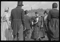[Untitled photo, possibly related to: Old fashioned dances at the "World's Fair" in Tunbridge, Vermont]. Sourced from the Library of Congress.
