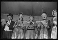 Ballad singers at the "World's Fair" in Tunbridge, Vermont. Sourced from the Library of Congress.