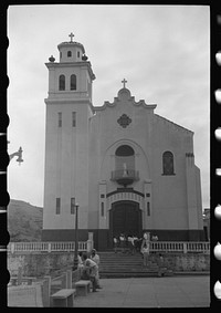 Cathedral in Barranquitas, Puerto Rico. Sourced from the Library of Congress.