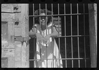 [Untitled photo, possibly related to: Charlotte Amalie, St. Thomas Island, Virgin Islands. An inmate of the insane asylum at the hospital]. Sourced from the Library of Congress.