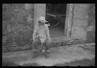 [Untitled photo, possibly related to: Charlotte Amalie, St. Thomas Island, Virgin Islands. One of the inmates of the insane asylum at the hospital. He is an alien of Indian nationality, but cannot be sent back to India because of the expense and war conditions]. Sourced from the Library of Congress.