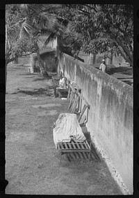 Charlotte Amalie, St. Thomas Island, Virgin Islands. The insane asylum at the hospital. Sourced from the Library of Congress.