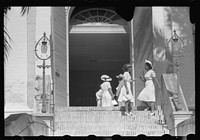 [Untitled photo, possibly related to: Charlotte Amalie, St. Thomas Island, Virgin Islands. After the morning service on Christmas day]. Sourced from the Library of Congress.