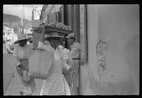 Charlotte Amalie, St. Thomas Island, Virgin Islands. Along the main street. Sourced from the Library of Congress.