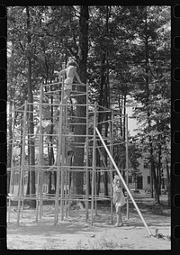 Children playing at Greenbelt, Maryland by Marion Post Wolcott