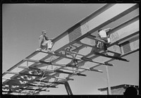 [Untitled photo, possibly related to: Construction of new bridge, Tygart Valley Homesteads, West Virginia] by Marion Post Wolcott