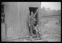 [Untitled photo, possibly related to: Former coal miner, worked twelve years for Chaplin Coal Company as hand loader. He and several others complained to company about conditions not being up to NRA (National Recovery Administration) standards. All lost jobs, he is now on WPA (Works Progress Administration) at thirty-eight dollars and twenty-five cents per month, Scotts Run, West Virginia]. Sourced from the Library of Congress.