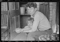 Mexican miner and child, Bertha Hill, Scotts Run, West Virginia. Sourced from the Library of Congress.