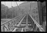 [Untitled photo, possibly related to: Old bridge, Scott's Run, West Virginia]. Sourced from the Library of Congress.