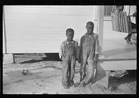 [Untitled photo, possibly related to: N.R.A. and Lindberg Pettway, sons of Nolan Pettway, Gees Bend, Alabama]. Sourced from the Library of Congress.