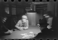[Untitled photo, possibly related to: Farmers playing cards on a winter morning, Woodstock, Vermont]. Sourced from the Library of Congress.