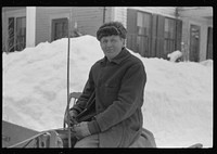 [Untitled photo, possibly related to: G.W. Clark, seventy-one year old farmer, has come to town on Saturday to sell butter. Woodstock, Vermont. He has always lived in Vermont]. Sourced from the Library of Congress.