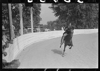 [Untitled photo, possibly related to: Spectators at Shelby County Horse Show and Fair. Shelbyville, Kentucky]. Sourced from the Library of Congress.