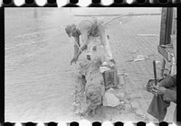 [Untitled photo, possibly related to: Fishing on Ohio River front in Louisville, Kentucky]. Sourced from the Library of Congress.