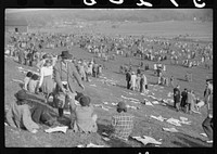 [Untitled photo, possibly related to: Spectators at the Point to Point cup race of the Maryland Hunt Club. Worthington Valley, near Glyndon, Maryland]. Sourced from the Library of Congress.