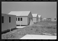 Prefabricated defense housing under contruction, near airport. Hartford, Connecticut. Constructed and managed by FSA (Farm Security Administration). Sourced from the Library of Congress.