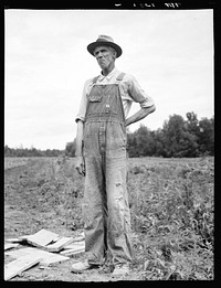 One of the evicted sharecroppers from Arkansas now settled at Hill House, Mississippi. Sourced from the Library of Congress.